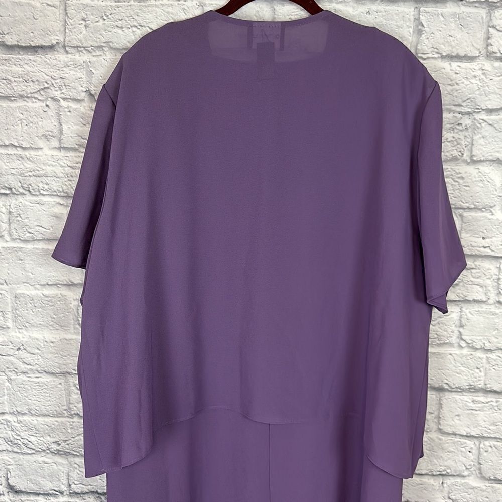 Positive Attitude Purple Dress Two Piece Set Size 24 - Picture 6 of 13